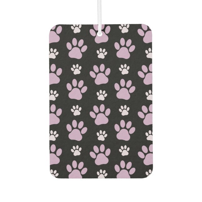 Pattern Of Paws, Lilac Paws, Dog Paws, Paw Prints Air Freshener (Front)