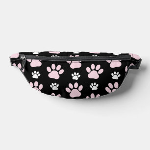 Pattern Of Paws, Pink Paws, Dog Paws, Animal Paws Fanny Pack