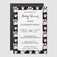 Pattern Of Paws, Pink Paws, Dog Paws, Baby Shower