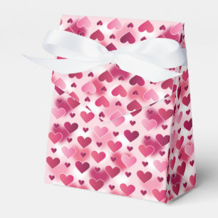Pattern Of Pink Hearts - Valentine's Day Theme Favor Box