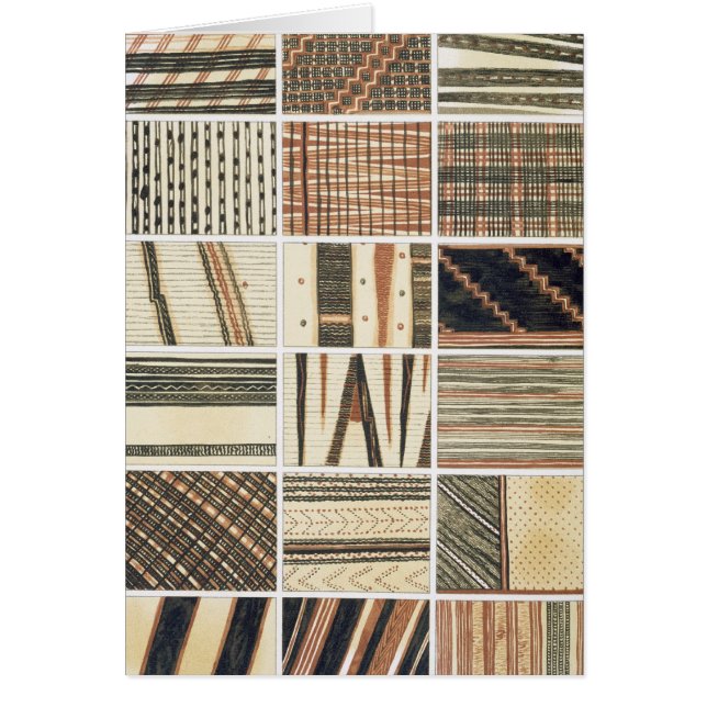 Pattern of Polynesian tapa from Cook's (Front)
