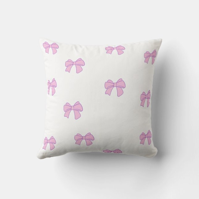 Pattern of ribbons throw pillow (Back)