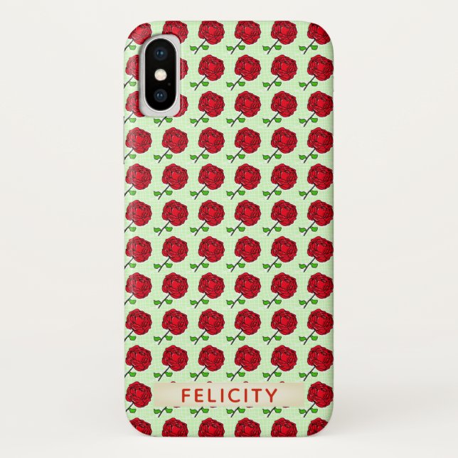 Pattern of Roses design Case-Mate iPhone Case (Back)