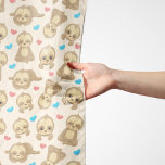 Pattern Of Sloths, Cute Sloths, Hearts Scarf<br><div class="desc">Cute,  fun and adorable pattern with sloths and hearts. Modern and trendy gift,  perfect for the sloth lover in your life.</div>