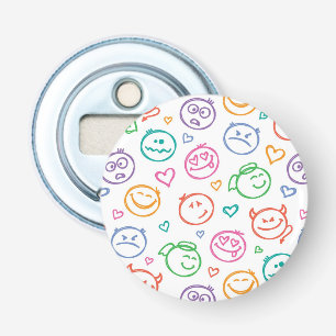 pattern of smiles bottle opener