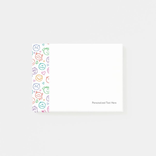 pattern of smiles post-it notes (Front)