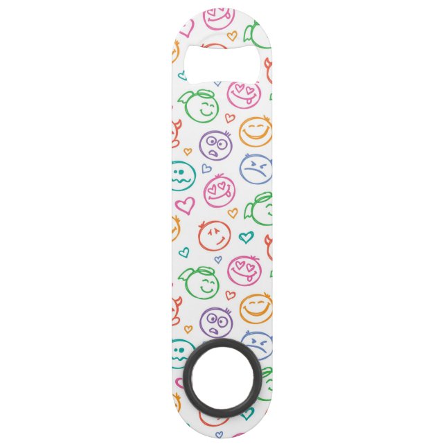 pattern of smiles speed bottle opener (Front)