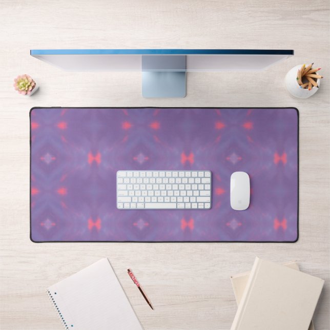 Pattern of Spring Purple and Soft Pink Desk Mat (Office 1)