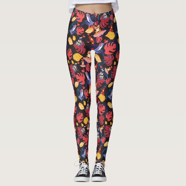 Pattern Of The Lovers Frogs 2 Leggings (Front)