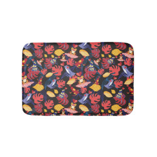 Pattern Of The Lovers Frogs Bath Mat