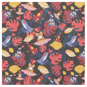 Pattern Of The Lovers Frogs Fabric