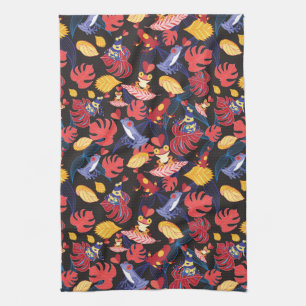 Pattern Of The Lovers Frogs Kitchen Towel