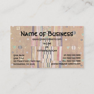 Pattern of the Stoclet Frieze by Klimt, Mosaic Art Business Card