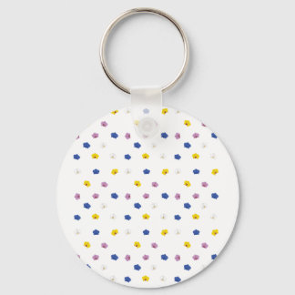  Pattern of various orchids Keychain