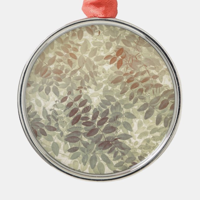 Pattern of Vetch Leaves | San Juan Islands, WA Metal Ornament (Front)