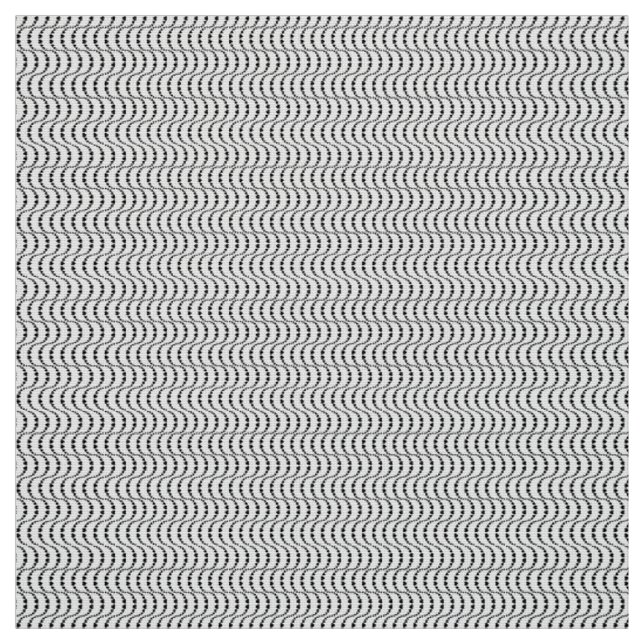 Pattern of Wavy  Colourful Hearts in black colour Fabric (Swatch)