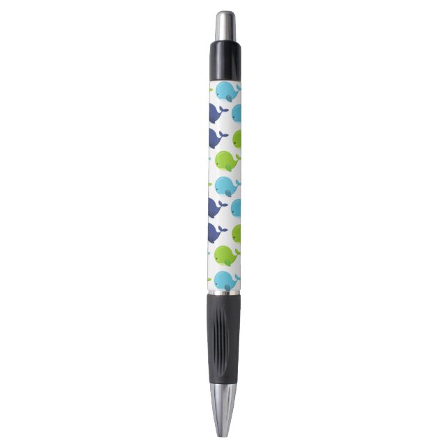 Pattern Of Whales, Cute Whales, Sea Animals Pen (Front Vertical)