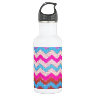 Pattern Office Party Peace Chevrons Monogrammed 532 Ml Water Bottle