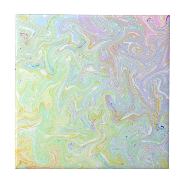 pattern, pastel, mint, pink, turquoise, white, tile (Front)