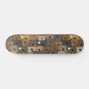 Pattern Pets Cute Dogs Lover   Skateboard