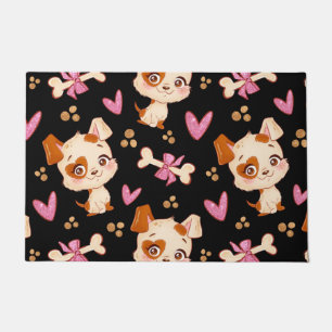 Pattern Pets Cute Funny Puppy Lover  Doormat