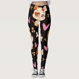 Pattern Pets Cute Funny Puppy Lover     Leggings