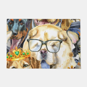 Pattern Pets Dogs Animal Lovers Doormat