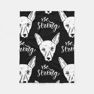 Pattern Pets Strong Dogs Lover     Fleece Blanket