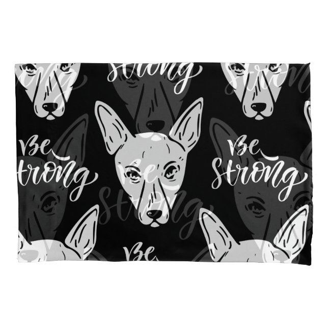 Pattern Pets Strong Dogs Lover    Pillowcase (Front-Left)