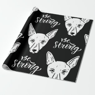 Pattern Pets Strong Dogs Lover Wrapping Paper