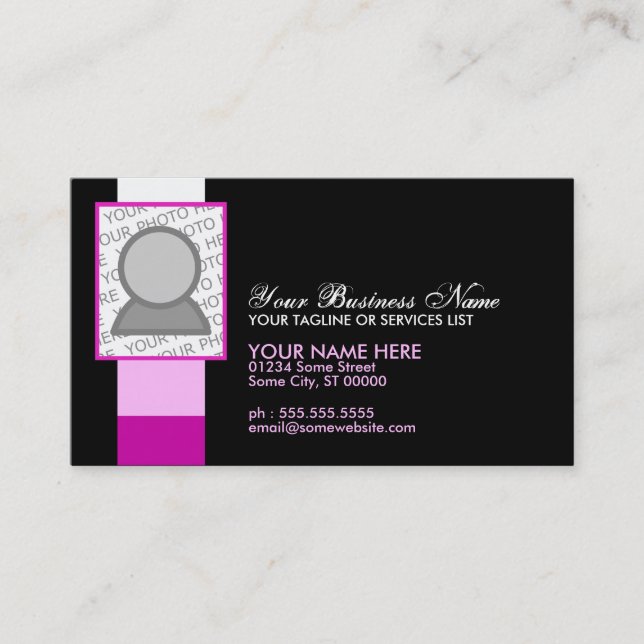 pattern pillow business card (Front)