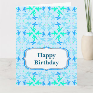Pattern Poodle Greeting Card
