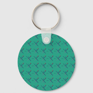 Pattern Portland Airport carpet Keychain