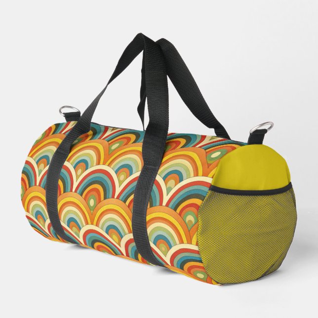 Pattern Rainbow  Duffle Bag (Right Corner)