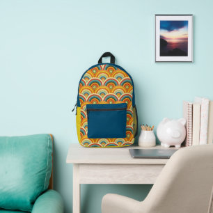 Pattern Rainbow  Printed Backpack