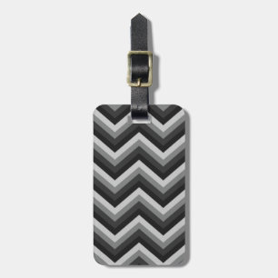 Pattern Retro Zig Zag Chevron Luggage Tag