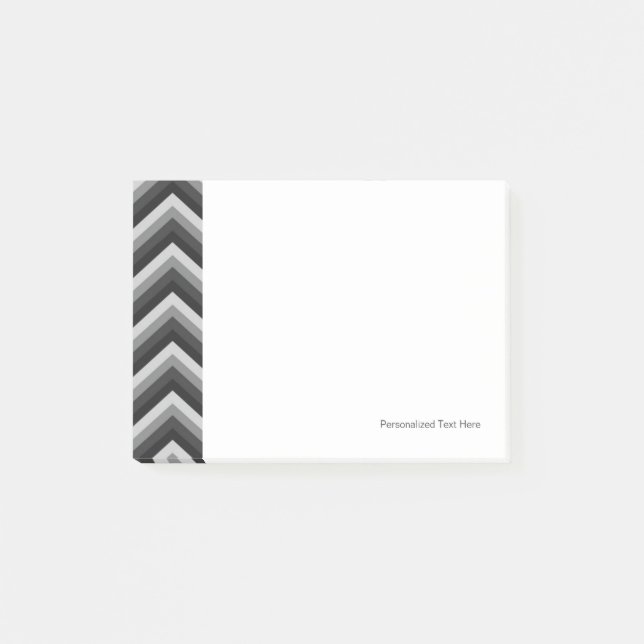 Pattern Retro Zig Zag Chevron Post-it Notes (Front)