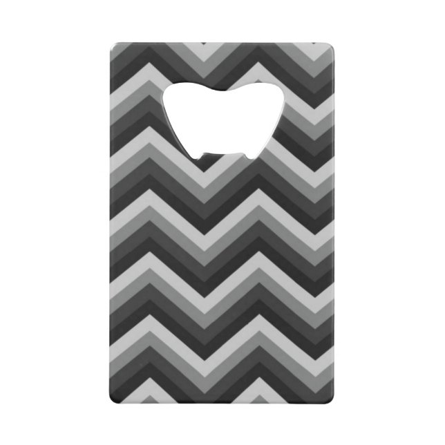 Pattern Retro Zig Zag Chevron Wallet Bottle Opener (Front)