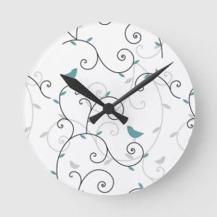 pattern round clock