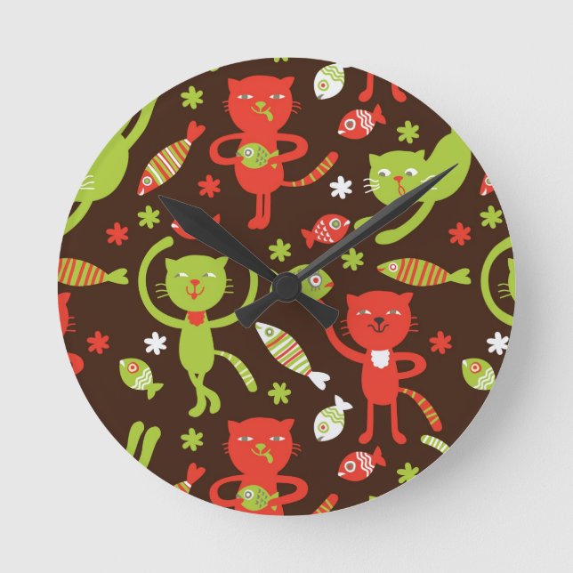 pattern round clock (Front)