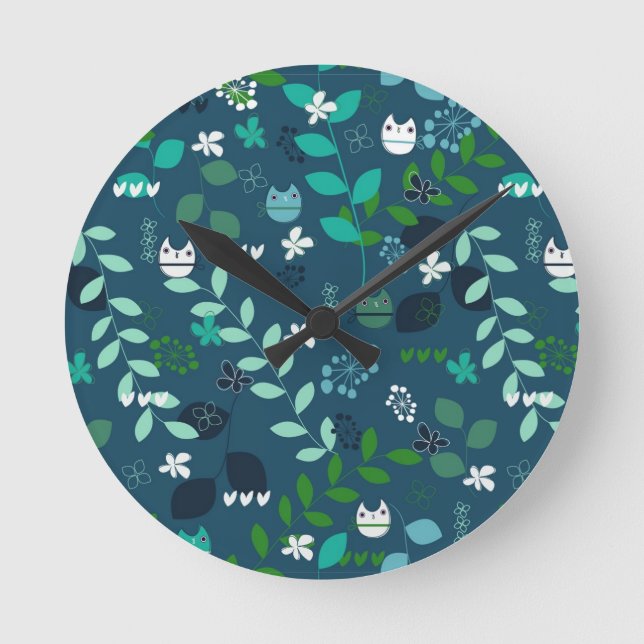 pattern round clock (Front)