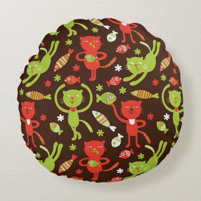 pattern round pillow (Front)