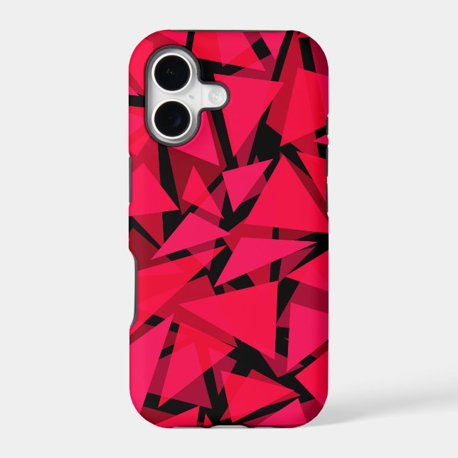 pattern scarlet bright red ,geometric ,abstract th (Back)