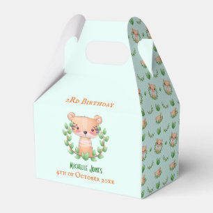 Pattern Simon Teddy Boy Birthday Favour Boxes