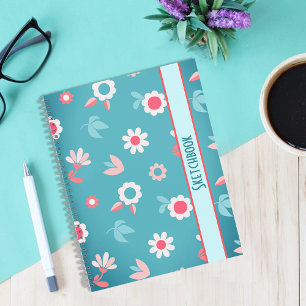 Pattern simple flowers Notebook