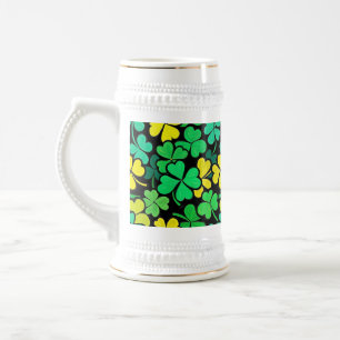 Pattern St. Patrick's Day Clovers Beer Stein