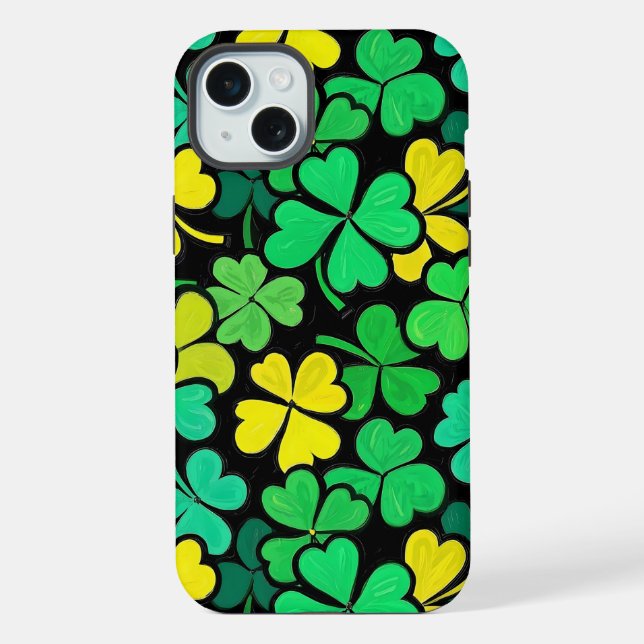 Pattern St. Patrick's Day Clowers  iPhone Case (Back)