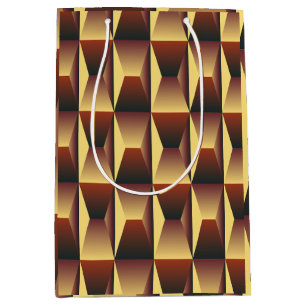 Pattern Stylish Fashion- Geometric Modern Elegant Medium Gift Bag