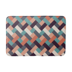 Pattern Stylish Fashion- Geometric Modern Vintage  Bath Mat