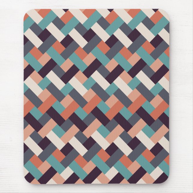 Pattern Stylish Fashion- Geometric Modern Vintage  Mouse Pad (Front)